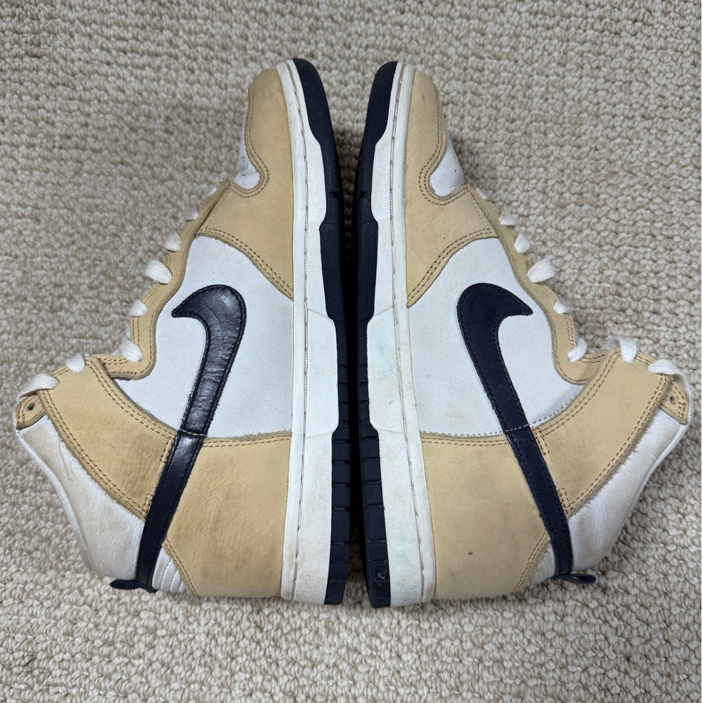 Nike Dunk High PRM Sesame Shoes Womens 7.5 White/Tan DX2044-101 Trainer Sneakers - Picture 8 of 10